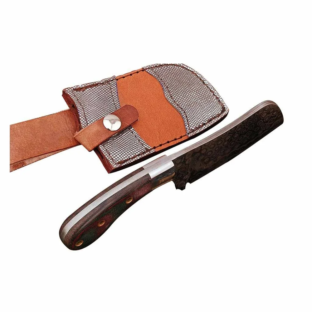 Handmade Damascus Chef Knife with Rose Wood Handle And Rain Drop Pattern NEW